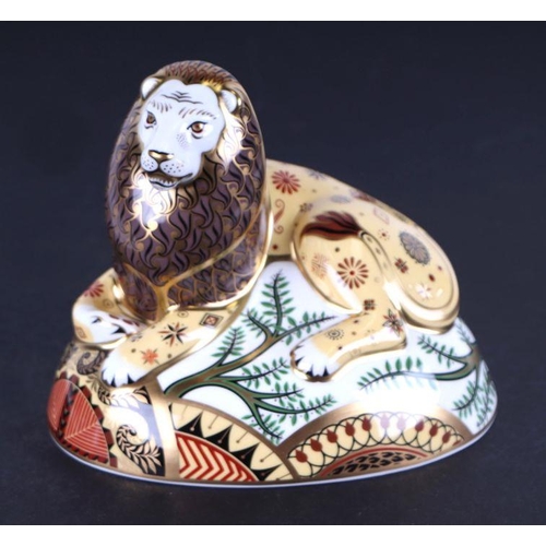 461 - A Royal Crown Derby paperweight, Nemean Lion, Connaught House Exclusive Limited Edition 249/750, box... 