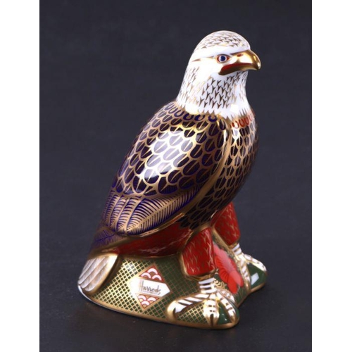 472 - A Royal Crown Derby paperweight, Harrods Bald Eagle, limited edition 3/300, with gold stopper, boxed... 