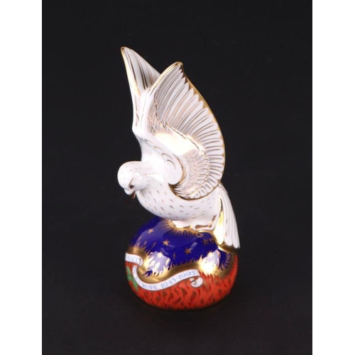 483 - A Royal Crown Derby paperweight, Spirit of Peace, exclusive edition commissioned by Wheelers of Loug... 