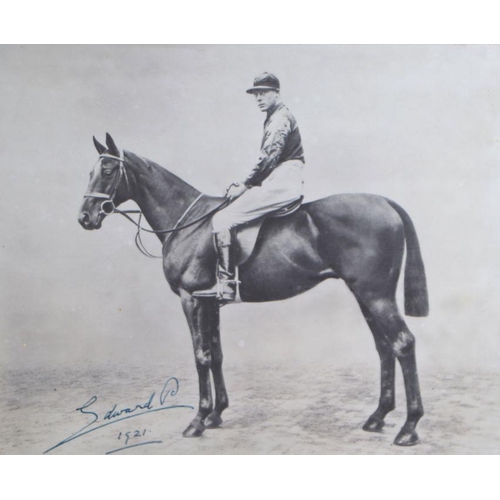 540 - Edward, Prince of Wales, later Edward VIII, signed black & white photograph of himself seated upon a... 