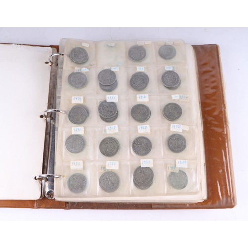 644 - A collection of pre 1946 GB crowns and half crowns; together with various continental and antiquaria... 