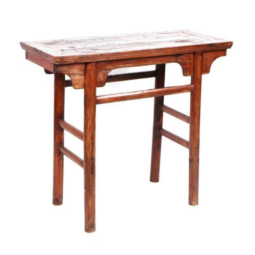 833 - A Chinese elm altar table, 92cm wide.