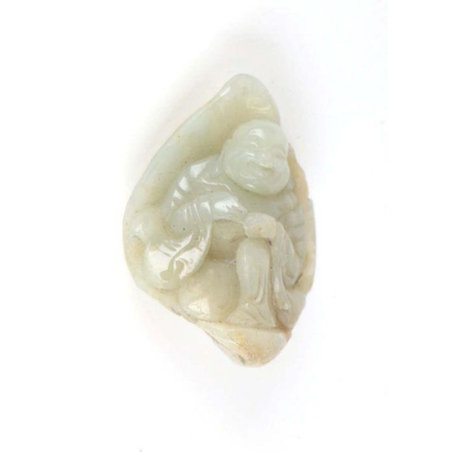 869 - A Chinese carved jade Buddha pendent, 5cm high.