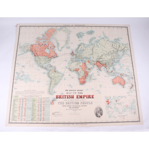 20 - W A & A K Johnston Ltd, Edinburgh & London, Howard Vincent map of the British Empire, 1921, 20th Edi... 