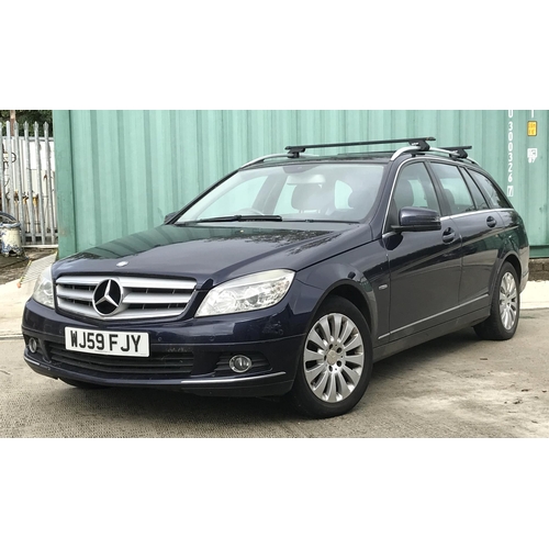 1 - A 2009 Mercedes-Benz C220 Blue Efficiency Elegance CDi Estate, registration number WJ59 FJY, chassis... 