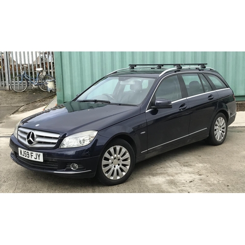 1 - A 2009 Mercedes-Benz C220 Blue Efficiency Elegance CDi Estate, registration number WJ59 FJY, chassis... 