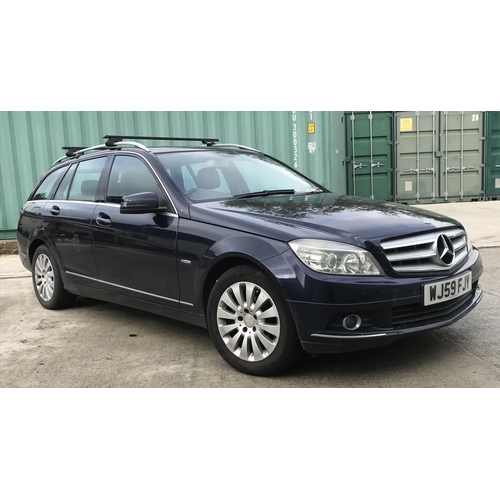 1 - A 2009 Mercedes-Benz C220 Blue Efficiency Elegance CDi Estate, registration number WJ59 FJY, chassis... 