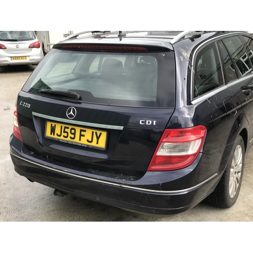 1 - A 2009 Mercedes-Benz C220 Blue Efficiency Elegance CDi Estate, registration number WJ59 FJY, chassis... 