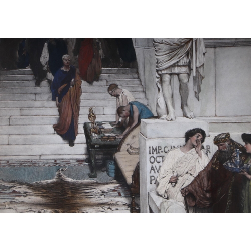 190 - After Lawrence Alma-Tadema (Dutch 1836-1912) - An Audience at Agrippa's - aquatint, framed and glaze... 