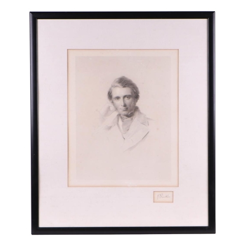 200 - After George Richmond RA (1809-1896) Engraving of John Ruskin, engraved by Francis Hull, with faxcim... 