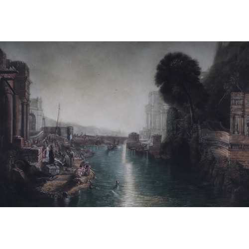 248 - After JMW Turner RA - Dido Building Carthage - mezzotint by John Cother Webb, published by the Museu... 