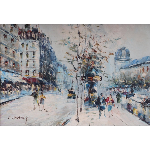 254 - Randall Vernon Davey (1887-1962) - Parisian Street scene - oil on canvas, signed lower left, framed,... 