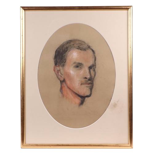 256 - Charles Percival Small (1867-1955) - Bust Portrait of Sidney Maiden - pastel, framed and glazed, 29c... 