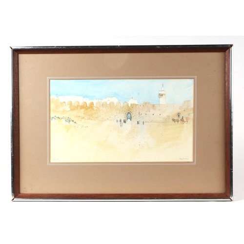 272 - Ray Evans (1920-2008) - Medina Hammamet, Tunisia - watercolour, signed lower right, titled lower lef... 