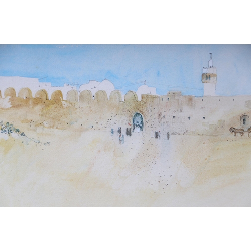 272 - Ray Evans (1920-2008) - Medina Hammamet, Tunisia - watercolour, signed lower right, titled lower lef... 