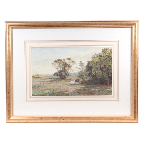 288 - M Forster (1902-2002) - River Landscape with Sheep Grazing Beside the River - watercolour, signed lo... 