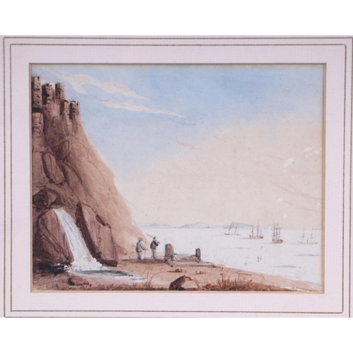 321 - Attributed to Walter William May, RI (1831-1896) - North Pole - watercolour, framed and glazed, 16cm... 