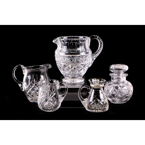 342 - A quantity of Stuart Crystal glassware together with a group of cut glass decanters and jugs.