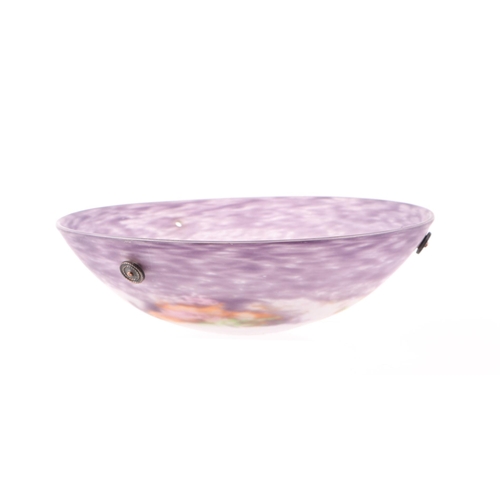 543 - A mottled Art glass ceiling light, 35cms diameter.