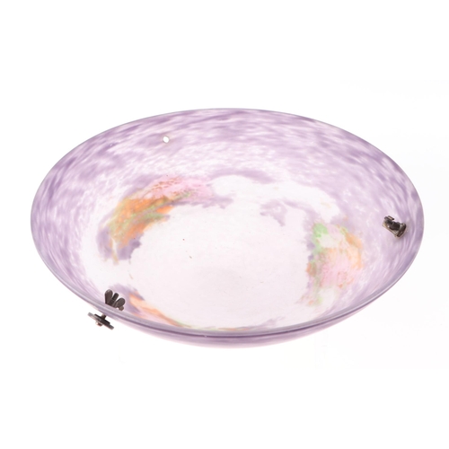 543 - A mottled Art glass ceiling light, 35cms diameter.