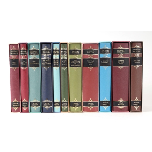 63 - Folio Society.  Anthony Trollope, forty four volumes, all contained in slip cases.