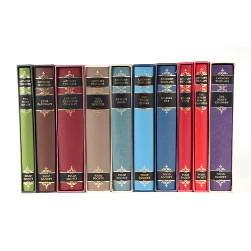 63 - Folio Society.  Anthony Trollope, forty four volumes, all contained in slip cases.