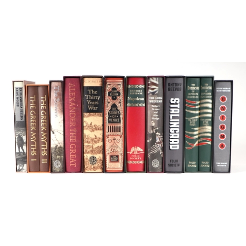 64 - Folio Society.  To include George Lefebvre 'Napoleon'; John Ruskin 'The Stones of Venice'; four volu... 