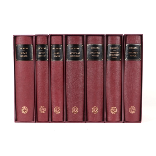 68 - Folio Society.  Charles Dickens, 15 volumes all in slip cases