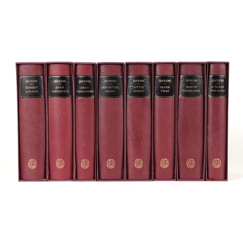 68 - Folio Society.  Charles Dickens, 15 volumes all in slip cases