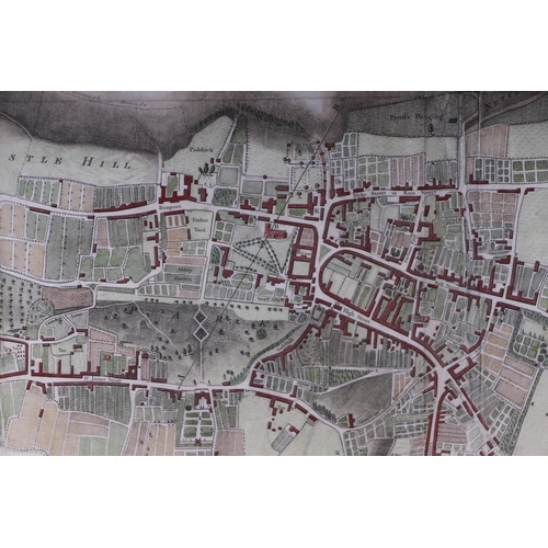 70 - Local interest:  After William Upjohn, an 18th century map, Upjohns Plan of Shaftesbury, printed 179... 