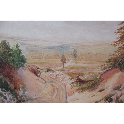 159 - H Exley Edwards (modern British) - Heathland Landscape - watercolour, signed & dated 1928 lower righ... 