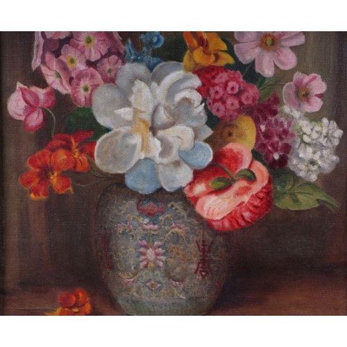 180 - Pritchard Davis (mid 20th century school) - The Chinese Vase - still life, signed & dated 1951 lower... 