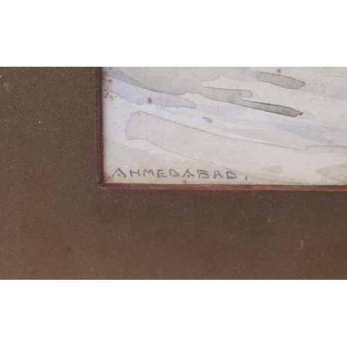 185 - Ernest George (1839-1922) - Ahmedabad - initialled and dated 1914 lower right, watercolour, framed &... 