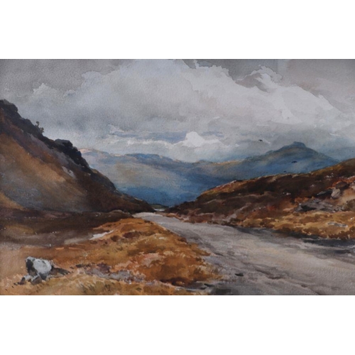 194 - W Eggington RI (1875-1951) - Near Loch na Braig - signed lower right, Fine Arts Society label to ver... 