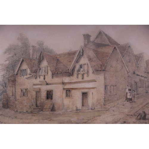 228 - Local interest.  W W Wheatley - Gorehedge Frome, Somerset,  circa 1830 - watercolour, signed in penc... 