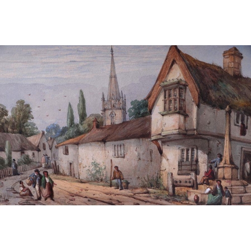 230 - Local interest.  W W Wheatley - Croscombe 1885 - watercolour, signed lower left, 27 by 18cms.