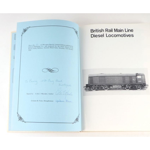 24 - Marsden (Colin J) British Rail Main Line Diesel Locomotives, special limited edition, 35/100, signed... 