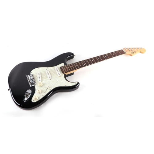 330 - A Squire Strat Fender electric guitar, 100cms long.