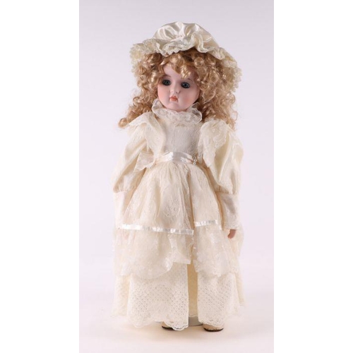 354 - A collection of modern bisque headed Victorian style dolls including examples by Ashton Drake Galler... 