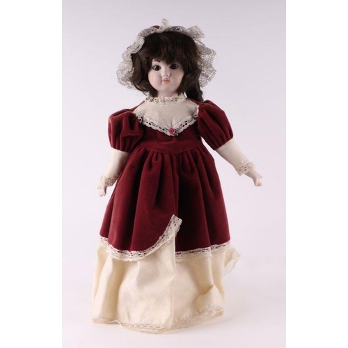 354 - A collection of modern bisque headed Victorian style dolls including examples by Ashton Drake Galler... 