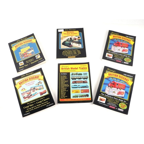 355 - A group of Diecast and model train price guide reference books.