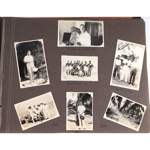 62 - A mid century inter war period Royal Engineer's Singapore Tour photograph album with various images ... 