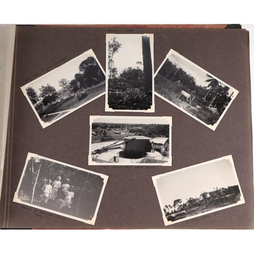 62 - A mid century inter war period Royal Engineer's Singapore Tour photograph album with various images ... 