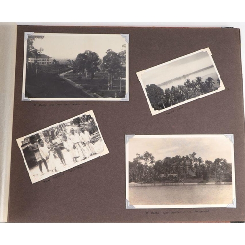 62 - A mid century inter war period Royal Engineer's Singapore Tour photograph album with various images ... 