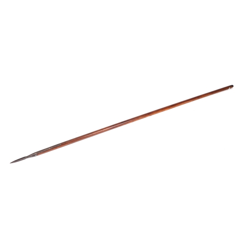 106 - A Victorian Royal Navy boarding pike with oak shaft, 230cms long.
