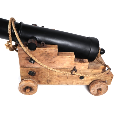 114 - Pirates of the Caribbean (2011) deck cannon. A large cannon having a reinforced fiberglass barrel 16... 