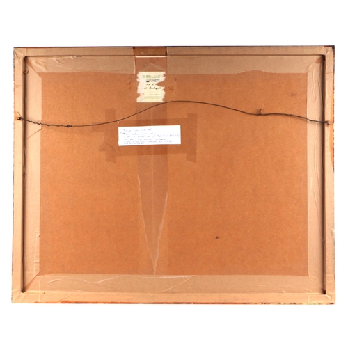 185 - S Brown (?) (20th century school) - Low Water - watercolour, indistinctly signed lower left, remains... 
