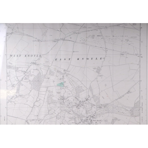196 - Local interest:  An Ordnance Survey map for East & part of West Knoyle provisional edition sheet ST8... 