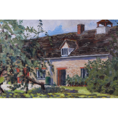 227 - D L Chalk (mid 20th century school) - Country Cottage - monogrammed lower right, Ryman & Co Gallery ... 