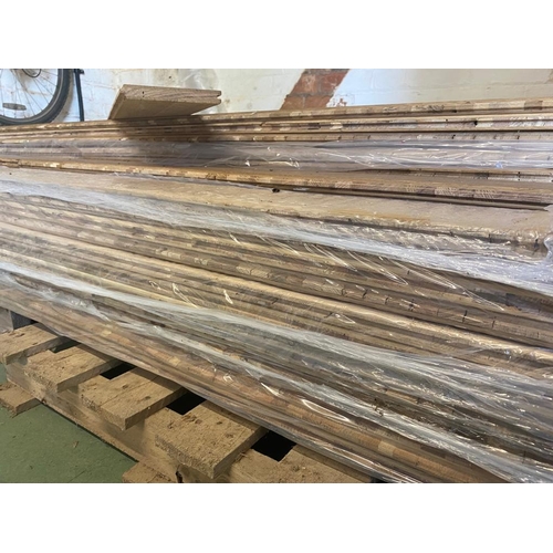 73 - A quantity of brand new Broadleaf Elegance engineered aged oak flooring, 2cms depth, approximately 2... 
